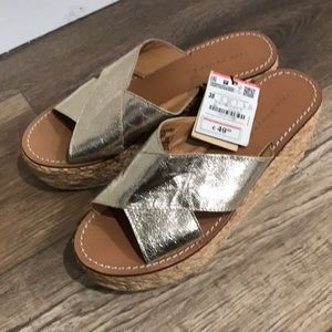 Zara wedge sandals